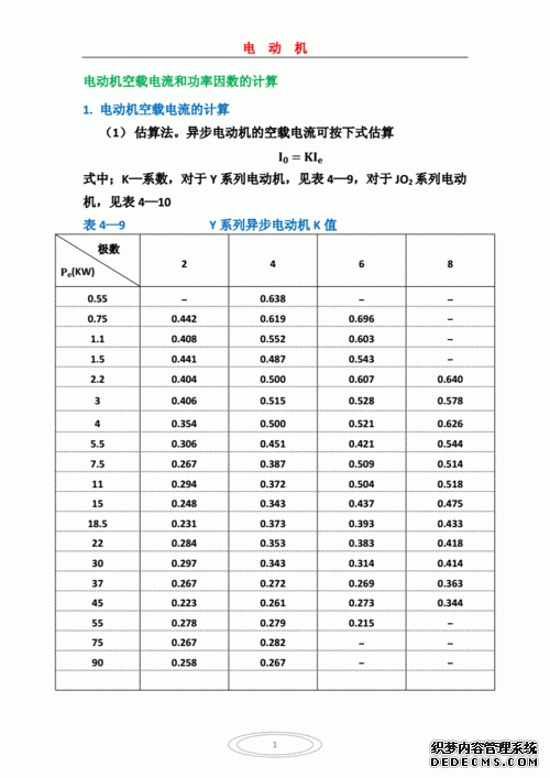 電機的計算